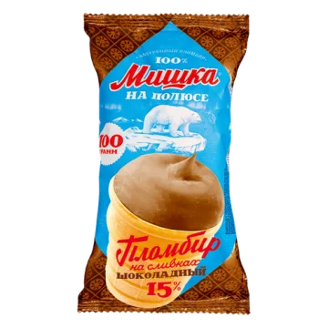 Мороженое «Мишка на полюсе» шоколадное 100 г