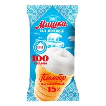 Мороженое «Мишка на полюсе» пломбир 100 г